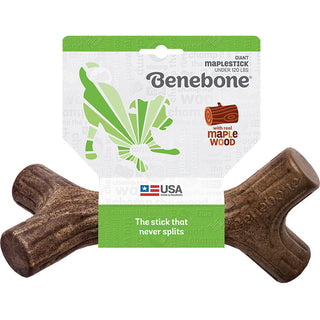 Benebone Maplestick Real Wood Dental Dog Chew Toy, Made in USA, Giant