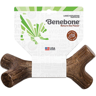 Benebone Maplestick Real Wood Dental Dog Chew Toy, Made in USA, Large