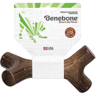 Benebone Maplestick Real Wood Dental Dog Chew Toy, Made in USA, Medium