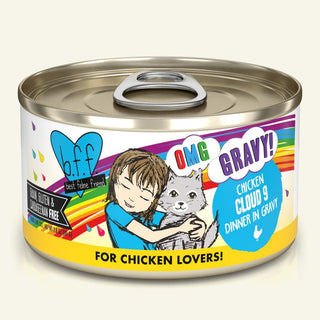 BFF OMG Cloud 9 Chicken Dinner in Gravy Canned Cat Food, 2.8-oz Cans, Case of 12