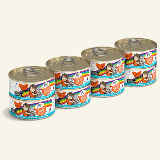 BFF OMG Crazy 4 U! Chicken & Salmon in Gravy Canned Cat Food, 5.5-oz Cans, Case of 8