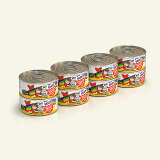 BFF OMG Stir It Up Chicken & Salmon Dinner in Gravy Canned Cat Food, 5.5-oz Cans, Case of 8