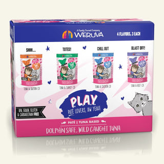 BFF Play Pate Lovers Pate Partay Variety Pack Wet Cat Food, 3-oz pouch, pack of 12