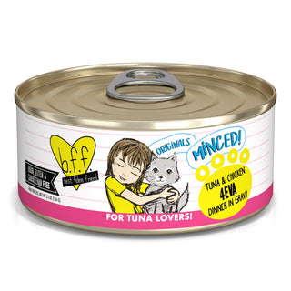 BFF Tuna & Chicken 4-Eva Dinner in Gravy Canned Cat Food, 5.5-oz, Case of 24