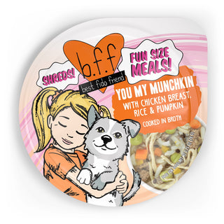 BFF You My Munchkin Chicken Breast & Rice with Pumpkin Wet Dog Food, 2.75-oz cup, case of 12