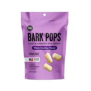 BIXBI Bark Pops White Cheddar Recipe Crunchy Dog Treats, 4-oz Bag