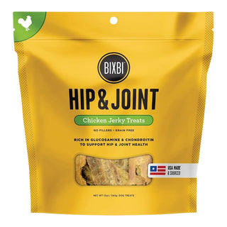 BIXBI Hip & Joint Chicken Jerky Dog Treats, 12-oz Bag