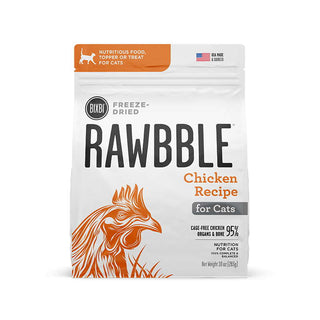 BIXBI Rawbble Freeze-Dried Chicken Recipe Cat Food, 10-oz Bag