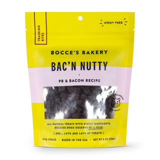 Bocce's Bakery Bac N' Nutty Training Bites Dog Treats, 6-oz Bag