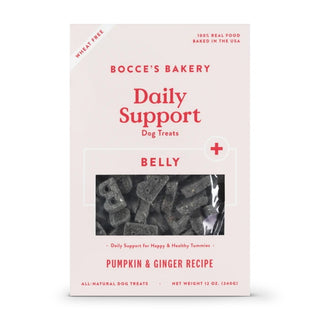 Bocce's Bakery Oven-Baked Belly Aid Pumpkin Recipe Dog Treats, 12-oz Box