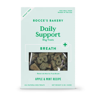 Bocce's Bakery Breath Aid Functional Apple & Mint Recipe Dog Treats