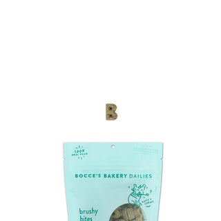 Bocce's Bakery Brushy Bites Recipe Soft & Chewy Dog Treats, 6-oz pouch