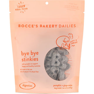 Bocce's Bakery Dailies Bye Bye Stinkies Pumpkin + Ginger Recipe Dog Treats, 6-oz pouch