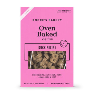 Bocce's Bakery Oven-Baked Duck Recipe Recipe Dog Treats, 14-oz Box