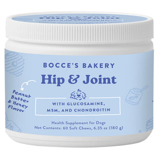 Bocce's Bakery Hip & Joint Soft Chew Joint Supplement for Dogs, 60 count