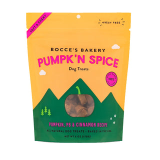 Bocce's Bakery Pumpkn Spice Soft & Chewy Dog Treats, 6-oz pouch