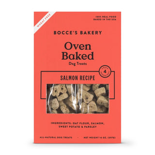 Bocce's Bakery Oven-Baked Salmon Recipe Dog Treats, 14-oz Box