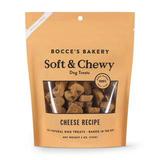 Bocce's Bakery Soft & Chewy with Cheese Dog Treats, 6-oz Bag