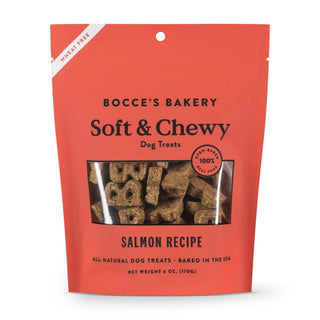 Bocce's Bakery Soft & Chewy with Salmon Dog Treats, 6-oz Bag