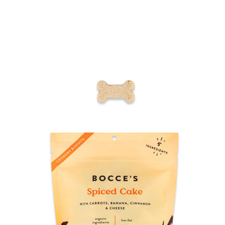 Bocce's Bakery Spiced Cake Biscuits Dog Treats, 12-oz