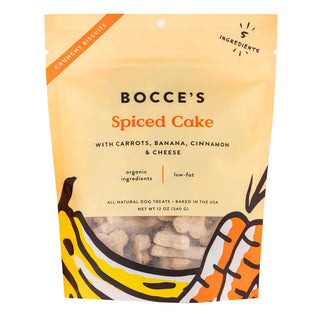 Bocce's Bakery Spiced Cake Biscuits Dog Treats, 12-oz