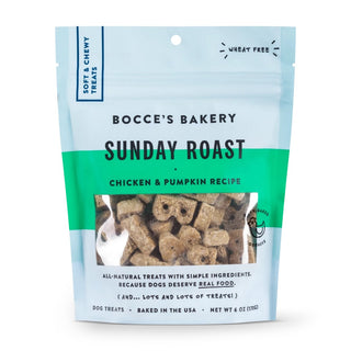 Bocce's Bakery Sunday Roast Soft & Chewy Dog Treats, 6-oz Bag