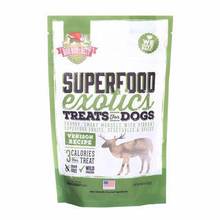 Boo Boo's Best Superfood Exotics Venison Recipe Dog Treats, 3.6-oz Bag