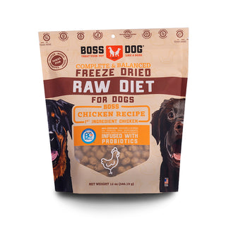 Boss Dog Chicken Recipe Freeze-Dried Dog Food, 12-oz Bag