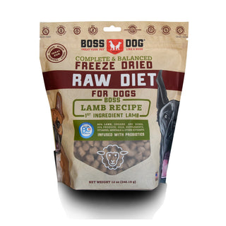 Boss Dog Lamb Recipe Freeze-Dried Dog Food, 12-oz Bag