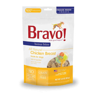 Bravo! Bonus Bites Chicken Breast Freeze-Dried Dog & Cat Treats