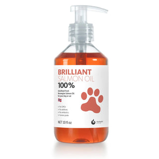 Brilliant Salmon Oil for Dogs, 10-oz Bottle