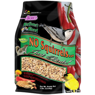 Brown's Bird Lover's Blend No Squirrels, Just Birds Wild Bird Food, 5-lb Bag