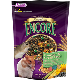 Brown's Encore Premium Hamster & Gerbil Food, 2-lb Bag