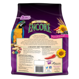 Brown's Encore Premium Natural Parrot Food, 4-lb Bag