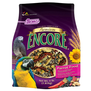 Brown's Encore Premium Natural Parrot Food, 4-lb Bag