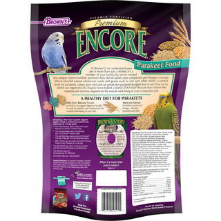 Brown's Encore Premium Parakeet Food, 5-lb Bag