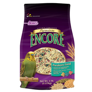 Brown's Encore Premium Parakeet Food, 5-lb Bag