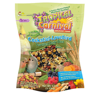 Brown's Natural Cockatiel-Lovebird Fortified Daily Food, 2.5-lb Bag