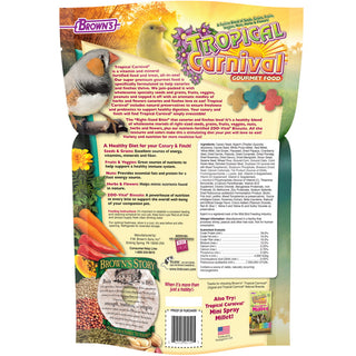 Brown's Tropical Carnival Canary & Finch Food, 1.5-lb Bag