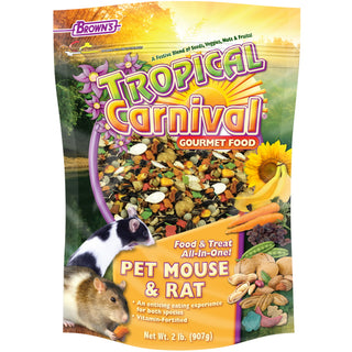 Brown's Tropical Carnival Gourmet Mouse & Rat Food, 2-lb Bag