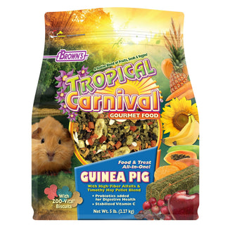 Brown's Tropical Carnival Guinea Pig Food, 5-lb Bag