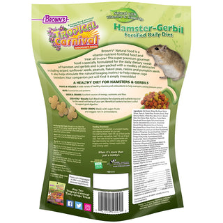 Brown's Tropical Carnival Natural Fortified Hamster & Gerbil Food, 2-lb Bag