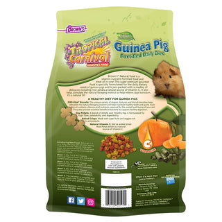 Brown's Tropical Carnival Natural Guinea Pig Food, 4-lb Bag