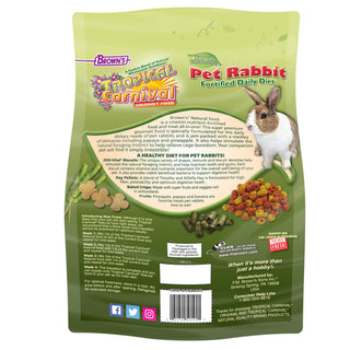 Brown's Tropical Carnival Natural Pet Rabbit Food, 4-lb Bag