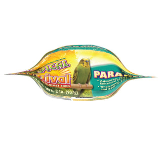 Brown's Tropical Carnival Gourmet Parakeet Bird Food, 2-lb Bag