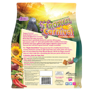 Brown's Tropical Carnival Small Hookbill Gourmet Bird Food, 5-lb Bag