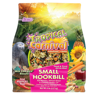 Brown's Tropical Carnival Small Hookbill Gourmet Bird Food, 5-lb Bag