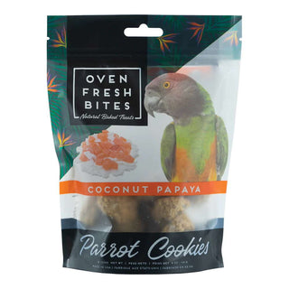 Caitec Oven Fresh Bites Baked Coconut Papaya Cookies Parrot Treats