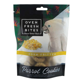 Caitec Oven Fresh Bites Baked Corn Fritter Flavor Cookies Parrot Treats