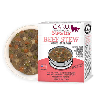 Caru Classic Beef Stew Grain-Free Wet Dog Food, 12.5-oz, case of 12